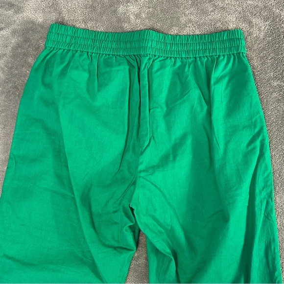 J Crew Factory Women’s Linen Blend Elastic Waist Pants Kelly Green Size 8P NWT - Picture 9 of 10